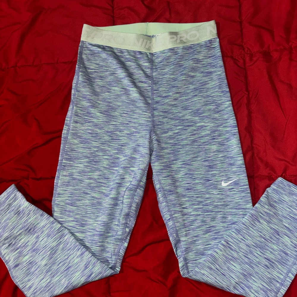 Nike Women's Heathered Purple Leggings
